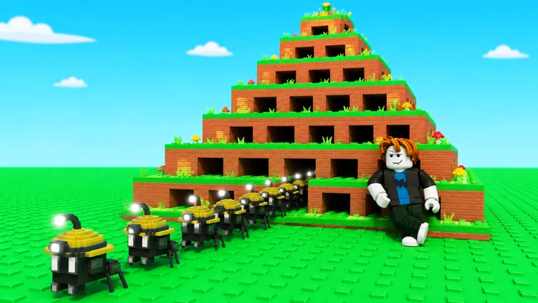 Build An Ant Empire screenshot: worker ants leaving the colony mound