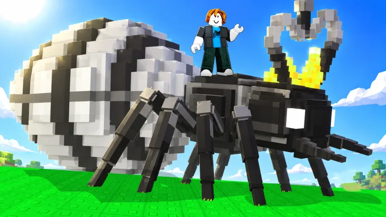 Build An Ant Empire screenshot: riding a giant ant